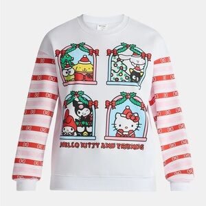 Hello Kitty Sanrio Holiday Christmas Light Up Sweatshirt Pullover Sweater